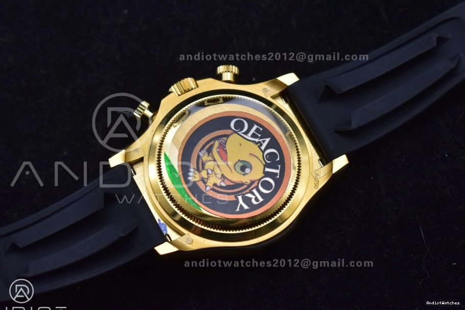 (Weighted) Oysterflex Sophisticated Edition Daytona on QF 126518 YG V6 Black Strap Best 807 Dial SH4131 1:1 1108